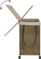 vidaXL - Wasmand - op - wielen - 60x35x60,5 - cm - rattan
