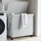 vidaXL - Wasmand - op - wielen - 60x35x60,5 - cm - rattan - wit
