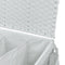 vidaXL - Wasmand - op - wielen - 60x35x60,5 - cm - rattan - wit
