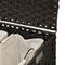 vidaXL - Wasmand - op - wielen - 66x35x60 - cm - rattan - donkerbruin