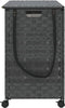 vidaXL - Wasmand - op - wielen - 66x35x60 - cm - rattan - grijs