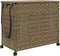 vidaXL - Wasmand - op - wielen - 66x35x60 - cm - rattan