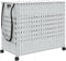 vidaXL - Wasmand - op - wielen - 66x35x60 - cm - rattan - wit