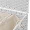 vidaXL - Wasmand - op - wielen - 66x35x60 - cm - rattan - wit