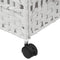 vidaXL - Wasmand - op - wielen - 66x35x60 - cm - rattan - wit