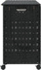 vidaXL - Wasmand - op - wielen - 66x35x60 - cm - rattan - zwart