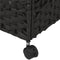 vidaXL - Wasmand - op - wielen - 66x35x60 - cm - rattan - zwart
