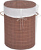 vidaXL - Wasmand - ovaal - bamboe - bruin