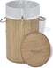 vidaXL - Wasmand - ovaal - bamboe - donkerbruin