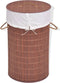vidaXL - Wasmand - rechthoekig - bamboe - bruin