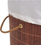 vidaXL - Wasmand - rechthoekig - bamboe - bruin