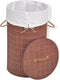 vidaXL - Wasmand - rechthoekig - bamboe - bruin