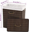 vidaXL - Wasmand - rechthoekig - bamboe - donkerbruin