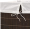 vidaXL - Wasmand - rechthoekig - bamboe - donkerbruin