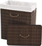 vidaXL - Wasmand - rechthoekig - bamboe - donkerbruin