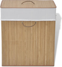 vidaXL - Wasmand - rechthoekig - bamboe - natuurlijk