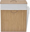 vidaXL - Wasmand - rond - bamboe - bruin
