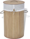 vidaXL - Wasmand - rond - bamboe - natuurlijk
