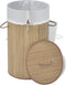 vidaXL - Wasmand - rond - bamboe - natuurlijk