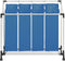 vidaXL - Wassorteerder - met - 4 - zakken - staal - blauw