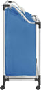 vidaXL - Wassorteerder - met - 4 - zakken - staal - blauw