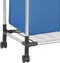 vidaXL - Wassorteerder - met - 4 - zakken - staal - blauw