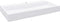 vidaXL - Wastafel - 100x46x11 - cm - mineraal - gegoten/marmer - gegoten - wit