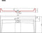 vidaXL - Wastafel - 100x46x11 - cm - mineraal - gegoten/marmer - gegoten - wit