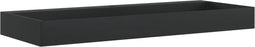vidaXL - Wastafel - 120x46x11 - cm - gegoten - mineraal/marmer - matzwart