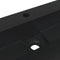 vidaXL - Wastafel - 120x46x11 - cm - gegoten - mineraal/marmer - matzwart