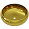 vidaXL - Wastafel - 40x15 - cm - keramiek - goudkleurig