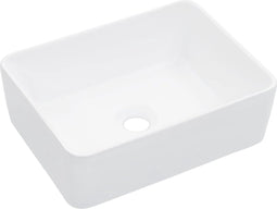 vidaXL - Wastafel - 40x30x13 - cm - keramiek - wit