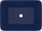 vidaXL - Wastafel - 41x30x12 - cm - keramiek - mat - donkerblauw