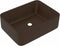 vidaXL - Wastafel - 41x30x12 - cm - keramiek - mat - donkerbruin