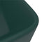 vidaXL - Wastafel - 41x30x12 - cm - keramiek - mat - donkergroen