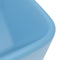 vidaXL - Wastafel - 41x30x12 - cm - keramiek - mat - lichtblauw