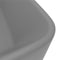 vidaXL - Wastafel - 41x30x12 - cm - keramiek - mat - lichtgrijs