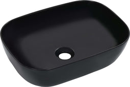 vidaXL - Wastafel - 45,5x32x13 - cm - keramiek - zwart