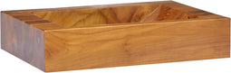 vidaXL - Wastafel - 50x35x10 - cm - massief - teakhout