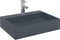 vidaXL - Wastafel - 50x38x11 - cm - mineraal - gegoten/marmer - gegoten - antraciet