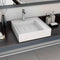 vidaXL - Wastafel - 50x50x12,3 - cm - mineraal - gegoten/marmer - gegoten - wit