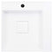 vidaXL - Wastafel - 50x50x12,3 - cm - mineraal - gegoten/marmer - gegoten - wit