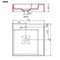 vidaXL - Wastafel - 50x50x12,3 - cm - mineraal - gegoten/marmer - gegoten - wit