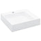 vidaXL - Wastafel - 50x50x12,3 - cm - mineraal - gegoten/marmer - gegoten - wit