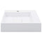 vidaXL - Wastafel - 50x50x12,3 - cm - mineraal - gegoten/marmer - gegoten - wit