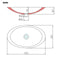 vidaXL - Wastafel - 59,3x35,1x10,7 - cm - mineraal - gegoten/marmer - gegoten - wit