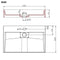 vidaXL - Wastafel - 60x38x11 - cm - mineraal - gegoten/marmer - gegoten - wit