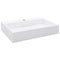 vidaXL - Wastafel - 60x38x11 - cm - mineraal - gegoten/marmer - gegoten - wit