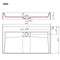 vidaXL - Wastafel - 80x46x11 - cm - mineraal - gegoten/marmer - gegoten - wit