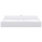 vidaXL - Wastafel - 80x46x11 - cm - mineraal - gegoten/marmer - gegoten - wit